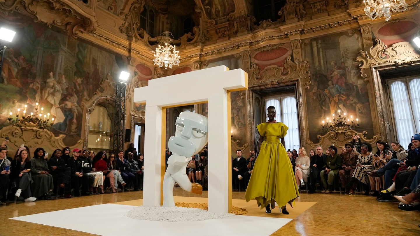 At Palazzo Visconti Di Modrone in Milan, Tokyo James showcases its autumn ’24 ready-to-wear collection.