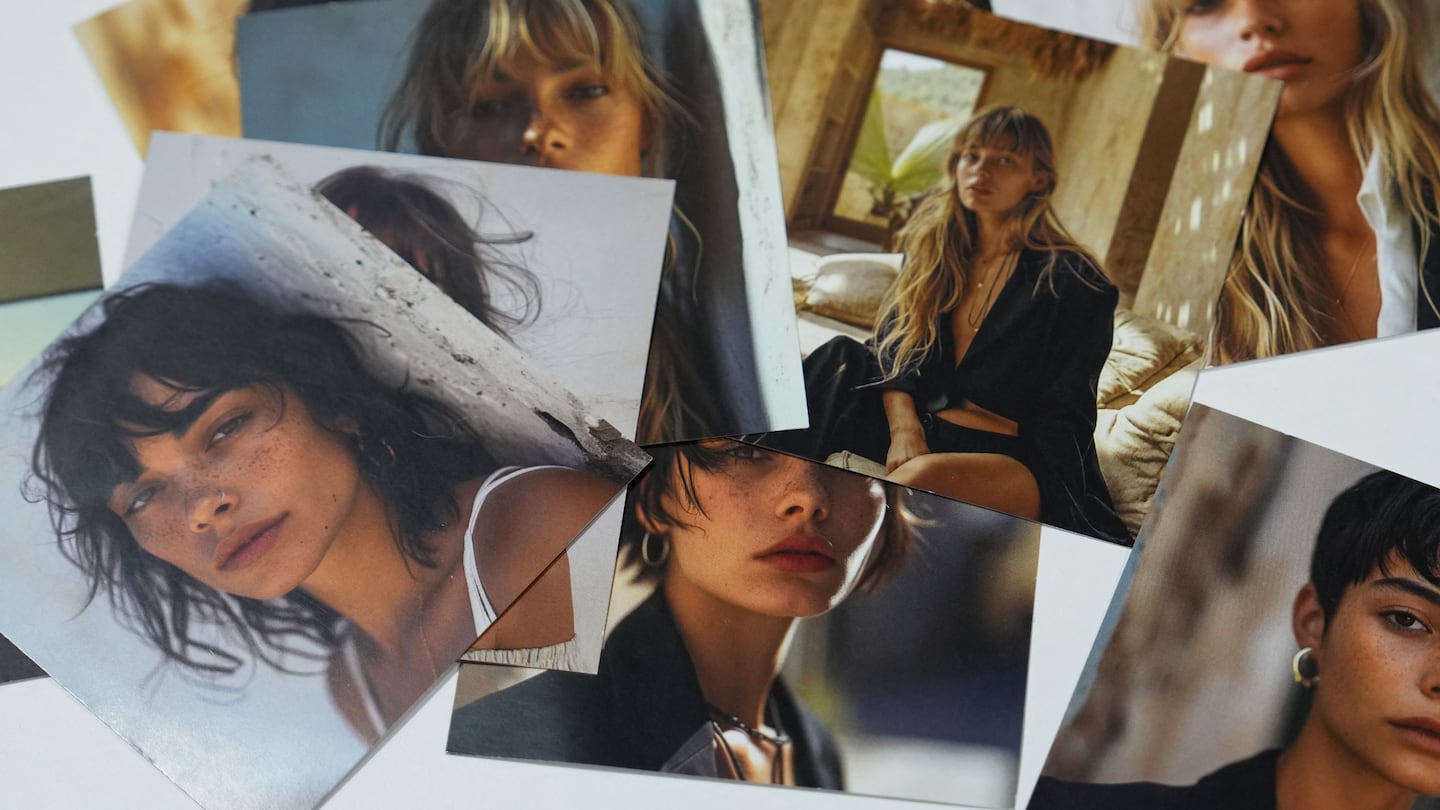 AI-generated images of models.