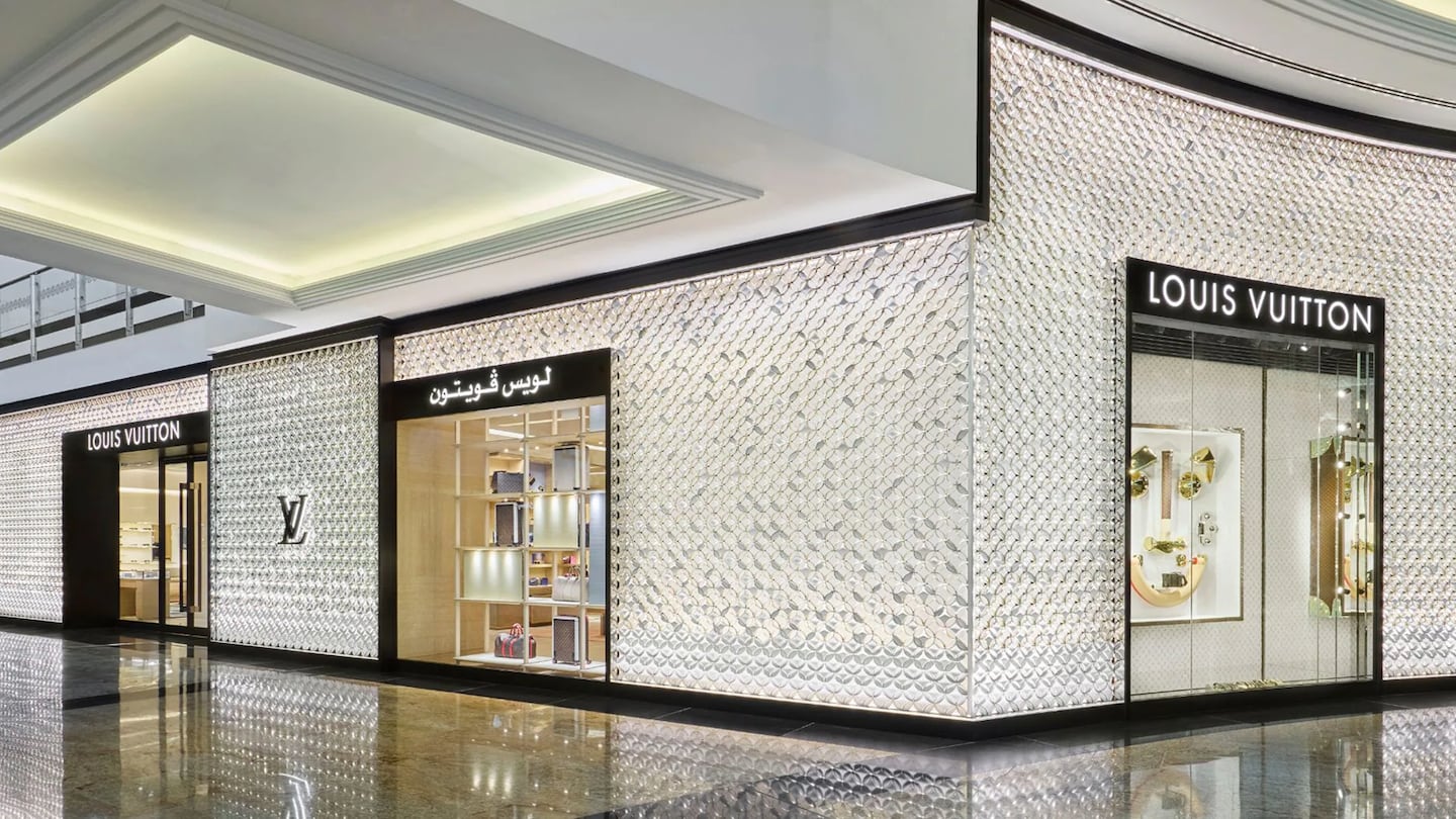 The Louis Vuitton store in Dubai Mall.