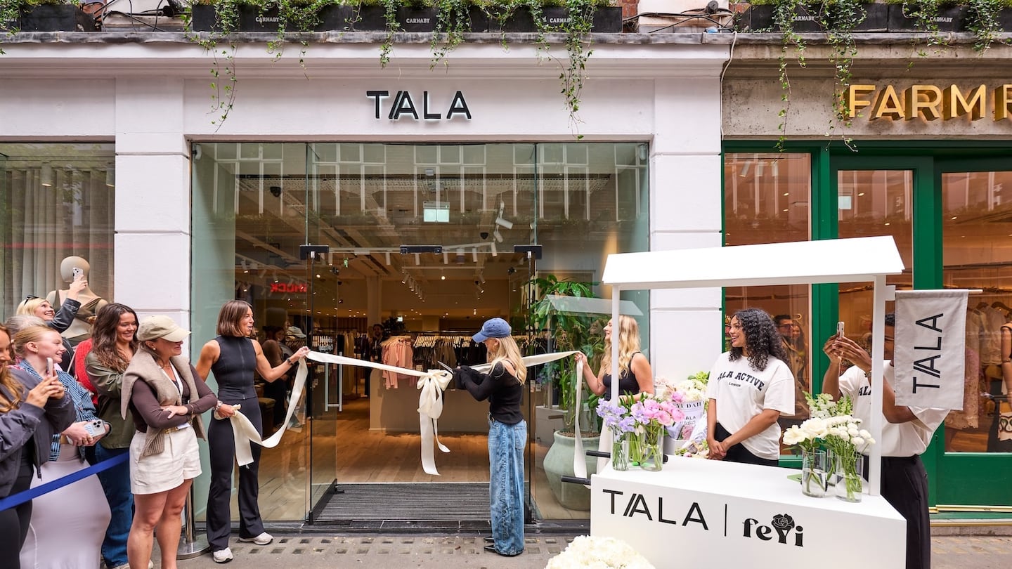Activewear brand Tala designed its physical spaces to encourage organic content creation.