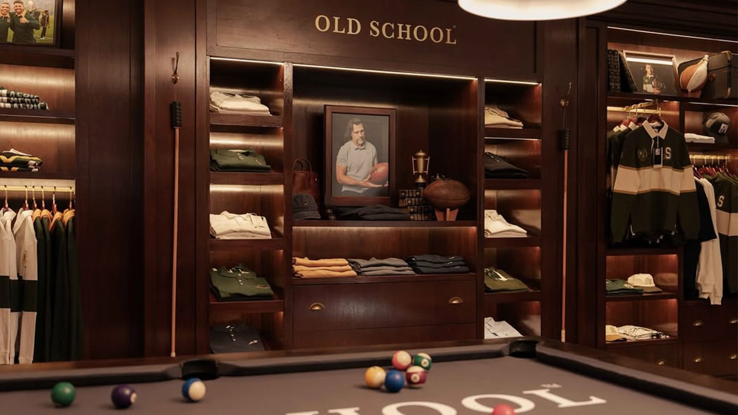 Inside the Old School flagship store in Hazelwood, South Africa.