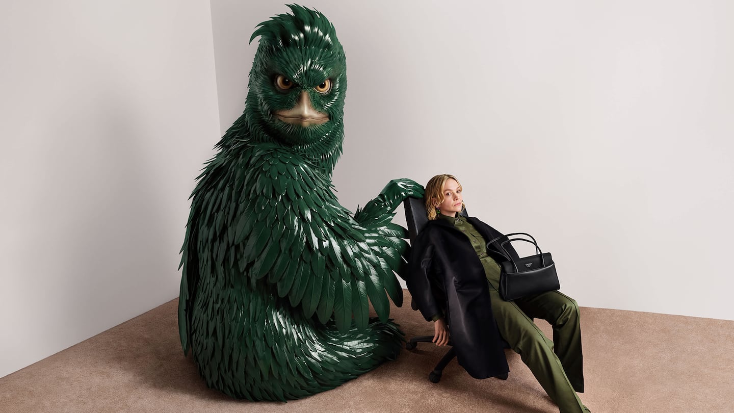 Prada's Spring/Summer 2026 campaign by American artist Jordan Wolfson.