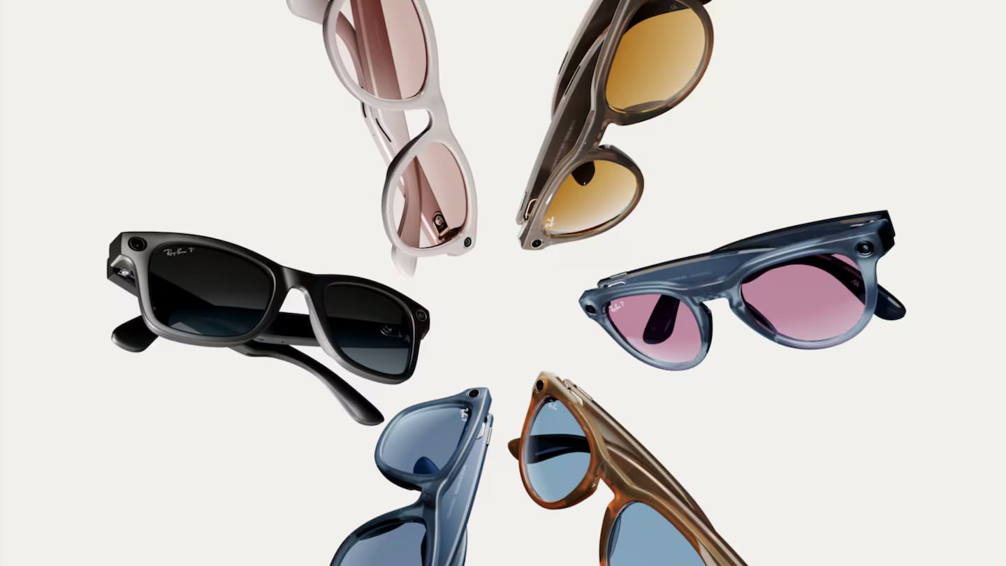 Ray-Ban Meta smart glasses.