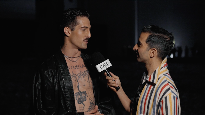 Backstage at Diesel Spring/Summer 2025.